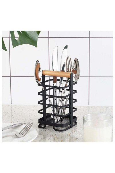 Generic Atticus Utensil Holder 10X10X17.2 Cm Black