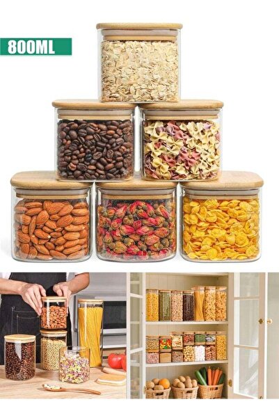 Generic Glass Storage Containers with Lids Glass Jars with Lids Clear Food St...