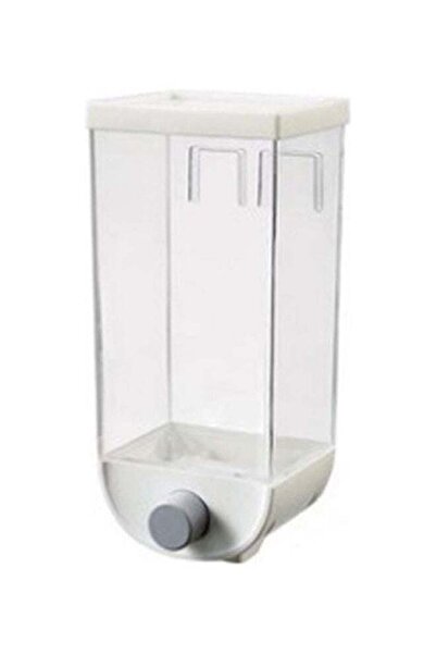 Generic 1500ml Wall-mounted Grain Storage Sealed With Dispenser Box white 26*...