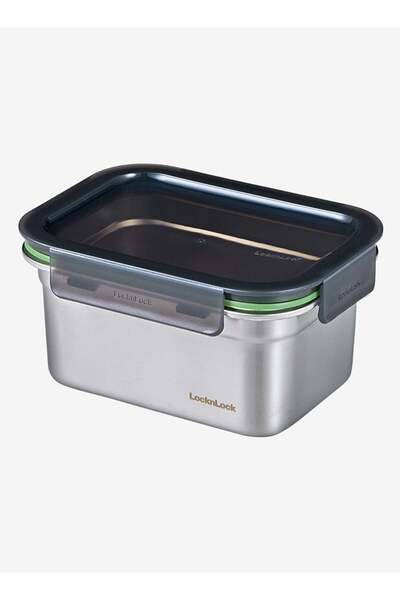 Generic LocknLock Stainless Steel Rectangular Food Container 1L Leakproof 4-S...