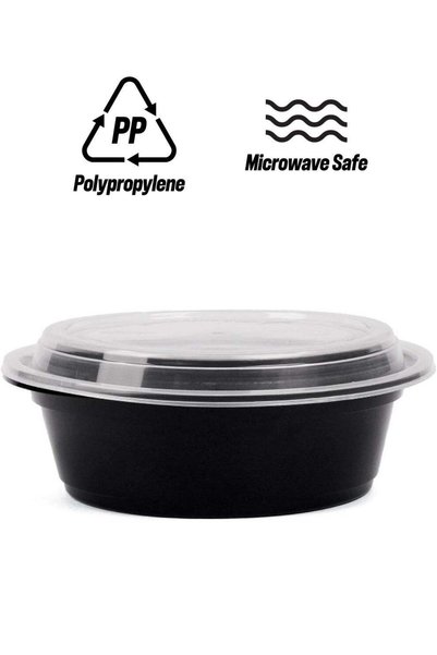 Generic Disposable Microwave Container With Lid 25 Pieces Ro32