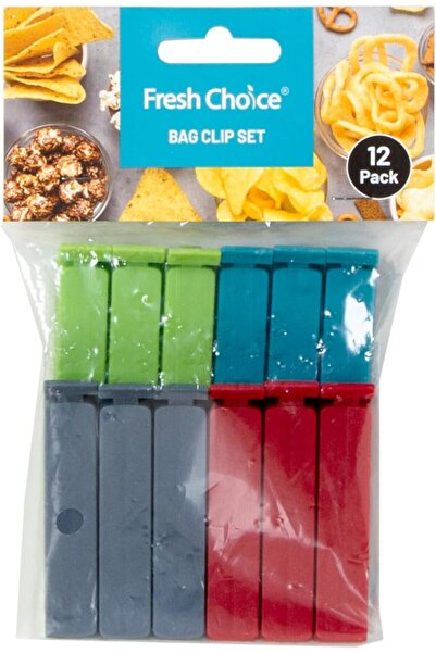 Generic Fresh Choice Bag Clip Set 12 Piece Freezer Safe Food Sealing Clips