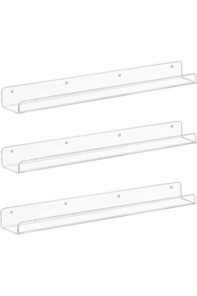 Generic ARS® Clear Acrylic Floating Shelves 24 inches, Wall Bookshelf for Kid...