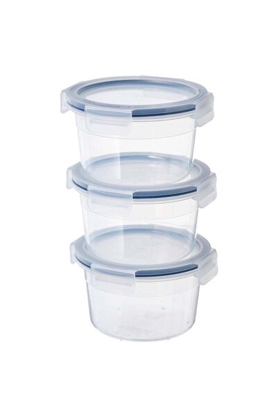 Generic Food container with lid, round/plastic, 750 ml