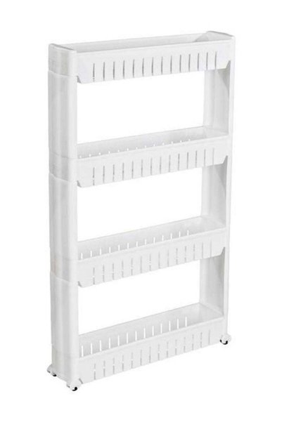 Generic Organizer For Kitchen And Bathroom 4 Shelves White Medium