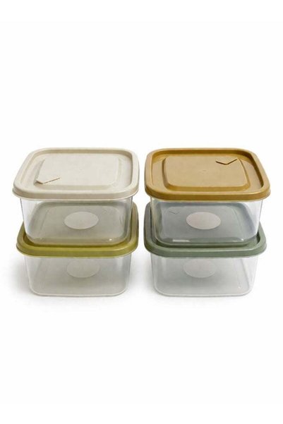 Generic 4pc Airtight Food Storage Container Set – Stackable Kitchen Pantry Or...