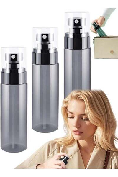 Generic 3Pcs 100ml Refillable Travel Fine Mist Spray Bottles for Skincare Toner