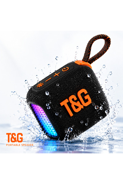 TG TG445MINI Bluetooth Speaker LED Colorful Light Outdoor Portable Card Inser...