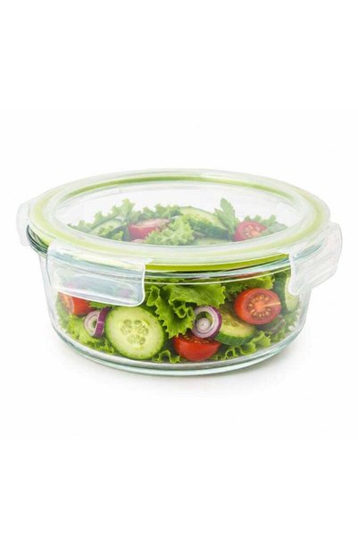 Generic LocknLock Fresh Oven-Safe Glass Round Container 1400ml â€“ Airtight, ...