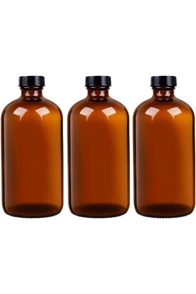 Generic 500ML Amber Glass Bottle Set 3PCS | Essential Oil Bottle | DIY Refill...