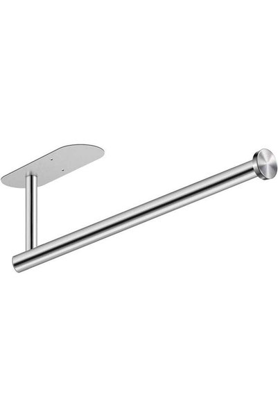 Generic Premium Stainless Steel Paper Towel Holder - Wall Mounted with Built-...