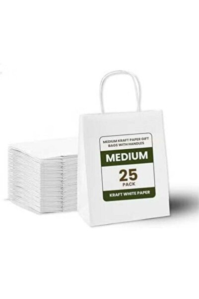 Generic ecoway Kraft Paper Bags - Pack Of 25 Craft Medium Paper Grocery Bags ...