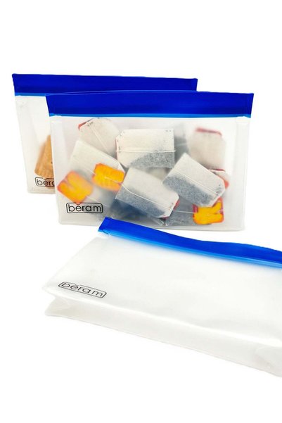 Generic Reusable Storage Bags, Ziploc Containers, Dishwasher Safe, Leak Proof...