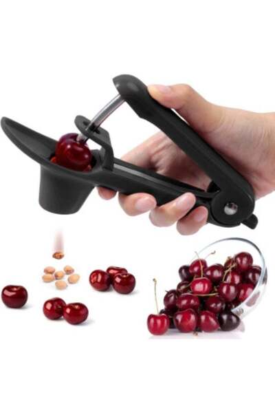 Generic Cherry Pitter Tool - Stainless Steel Cherry Corer Pitter with Ergonom...