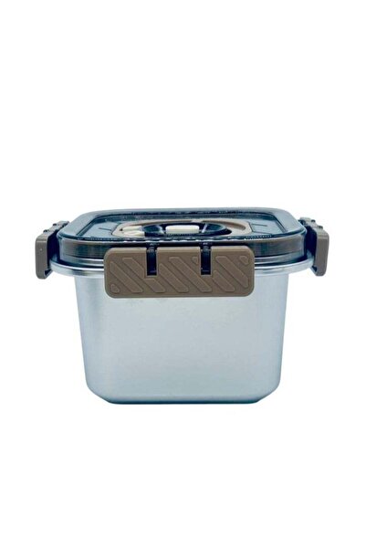 Generic MTM Stainless Steel Food Container 800ml, Siver/Brown