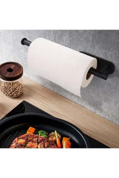 Generic Self-Adhesive Kitchen Paper Towel Holder - Stainless Steel Under Cabi...