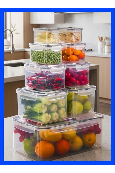 Generic 9 YAH Prestigious Kitchen Storage Containers Set with Smart Handles /...