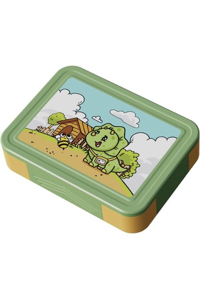 Generic PEARL Kids Large Plastic Bento Lunch Box - Dino Design, BPA-Free, Lea...