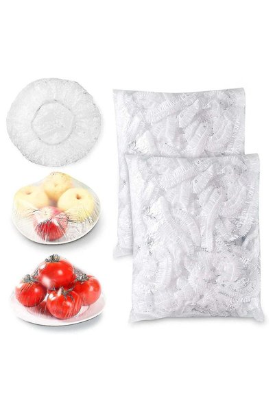 Generic Disposable Food Cover Plastic Wrap Elastic Lids For Fruit Bowls Cup C...