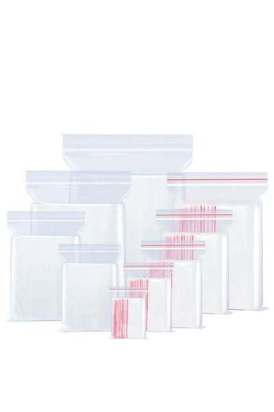 Generic Clear PE Ziplock Bags Storage Bags With Resealable Zipper 200pcs