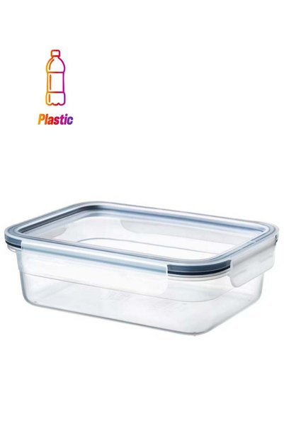 Generic Food container with lid, rectangular/plastic1.0 l