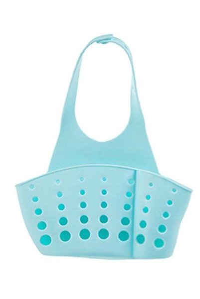 Generic Kitchen Sink Drain Hanging Basket Sky Blue 20 x 11cm