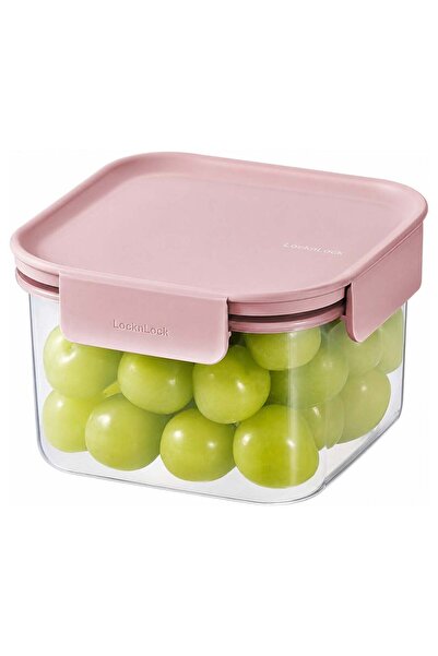 Generic LocknLock Classic Plus Square Food Container 860ml Pink, Airtight, BP...