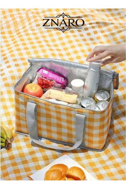 Generic Insulated Picnic Bag Cooler Reusable, Beach Cooler Bag with Zippered ...