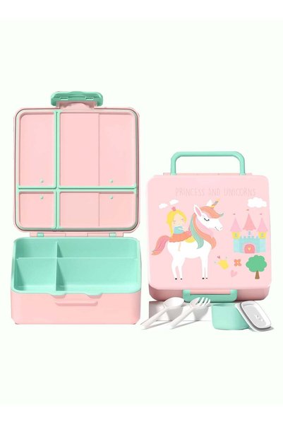 Generic Top-Quality Bento Lunch Box for Kids,Leak Proof Toddler with 4 Compar...