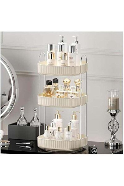 Generic 3 Tiers Bathroom Organizer Countertop Storage Spinning, 360 Rotating ...