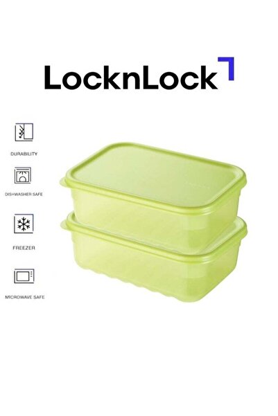 Generic LocknLock Fresh Block Food Container 3.2L (PACK of 2) – BPA-Free, Mic...