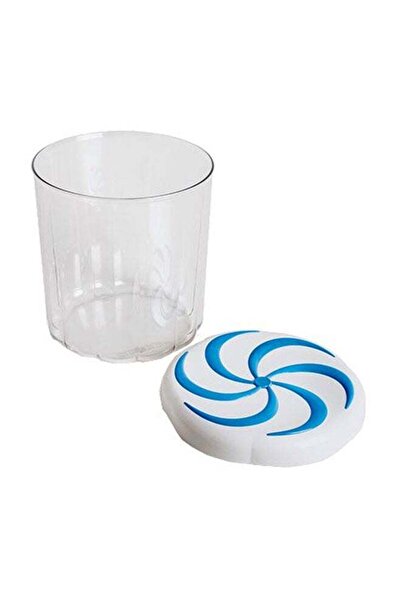 Generic Plastic Candy Box 2.5L Clear/Blue/White 17x17x17.5cm