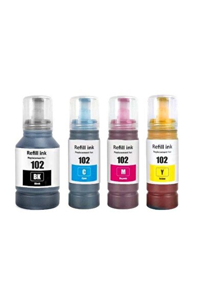 Generic NexNova® 102 Ink 4-Pack for EcoTank for EPSON Combo Set 127ml for bla...