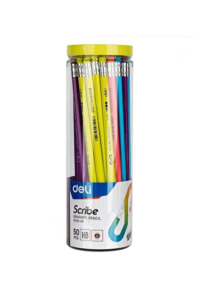 Generic EU50806 Graphite Pencils HB, 50pcs/Box with Eraser 鈥?Ideal for School...