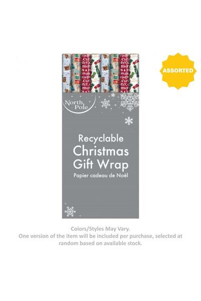 Generic Eurowrap Merry Christmas Gift Roll Wrap (4 m, Assorted)