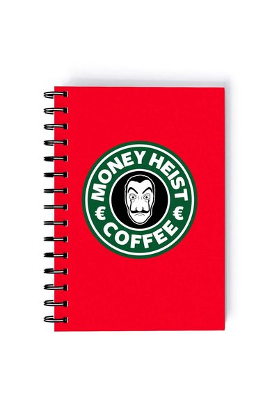Generic Spiral A4 Notebook La Casa De Papel Netflix Money Heist Starbucks Coffee