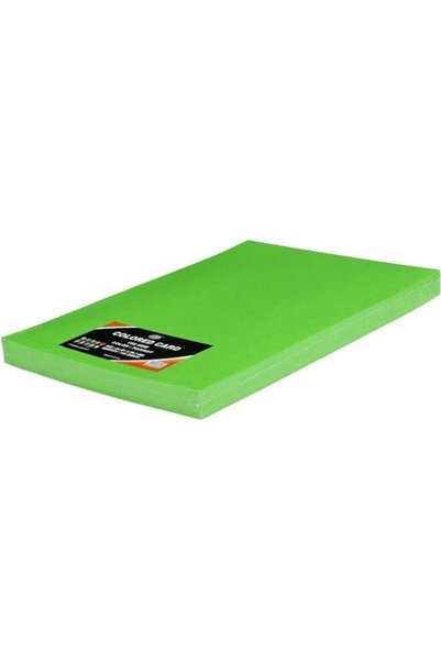 Generic FIS Colored Cards, A4 Size, Parrot Color, 100 Sheets