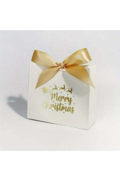 Generic 10pcs Mini Christmas Gift Bags with Ribbon Ideal for Holiday Decor, P...
