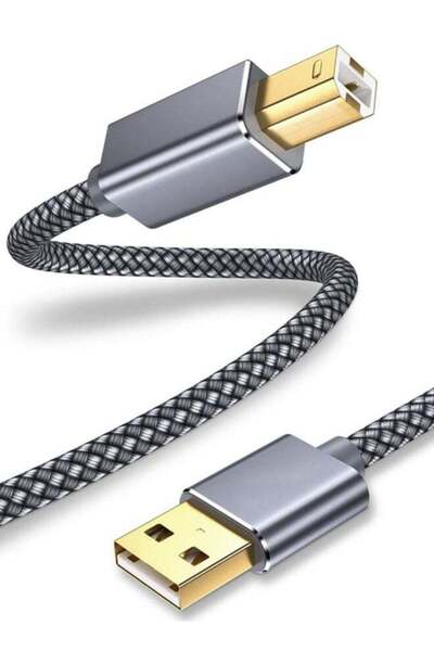 Generic Printer Cable, 1.5m USB Printer Cord 2.0 Type A Male to B Male Cable ...