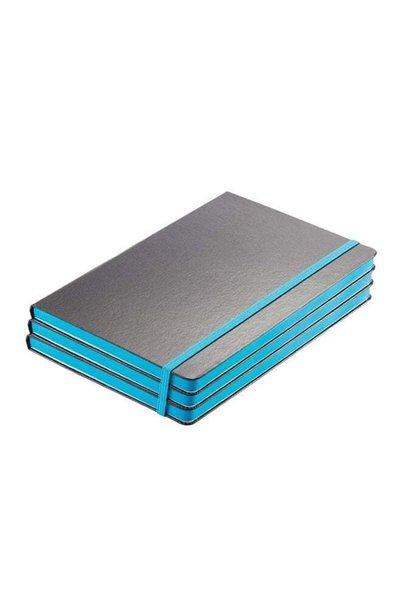 Generic Pack Of 3 Classic Lined Notebook Black/Blue