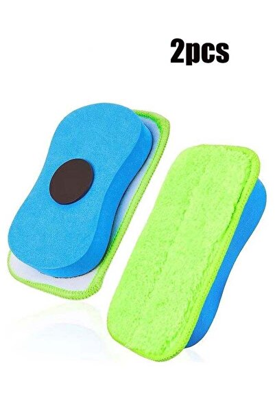 Generic 2-Piece Magnetic Chalkboard Eraser, Microfiber Dustless Chalk Eraser,...