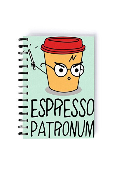 Generic Spiral A5 Notebook Hogwarts School Movies Collection Coffee Lover Esp...