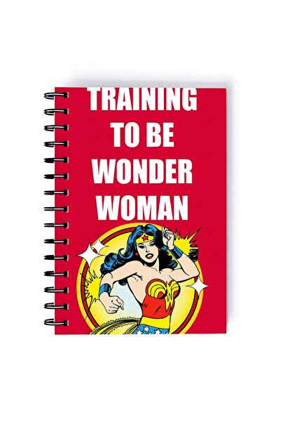 Generic Spiral A5 Notebook Wonder Woman Training to be Quote Themyscira Super...