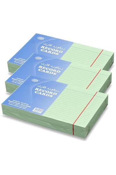 Generic FIS® Ruled Record Cards or Index Cards, Size:8"x5" Inches (203x127mm)...