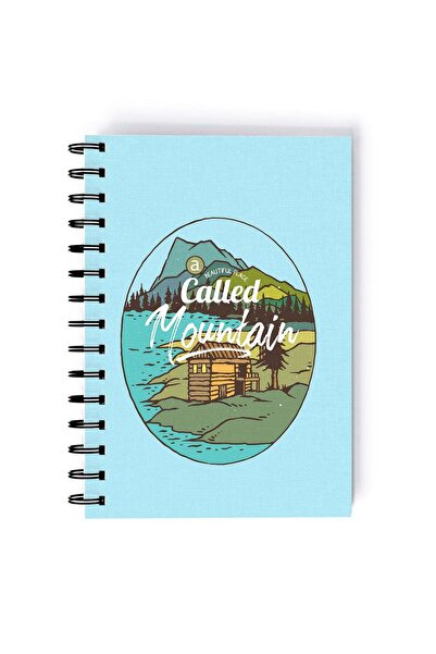 Generic Spiral A5 Notebook Camping Adventure Mountain Called quote Minimal Ae...