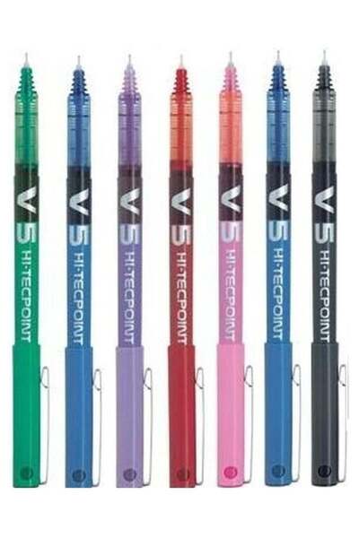 Generic Pilot Rollerball Pen - Set of 7 Colors, V5