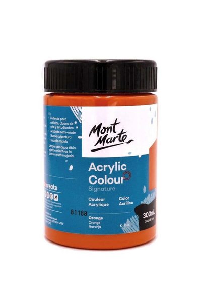Generic Signature Acrylic Colour 300ml Content Orange