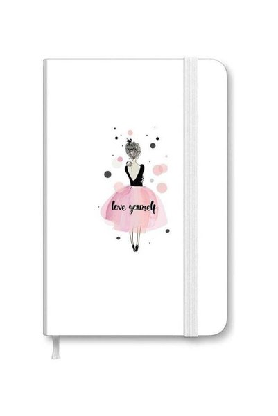 Generic Designer A5 Thick Hardcover Notebook - Love Yourself Multicolour