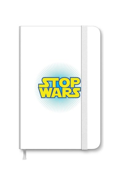 Generic Designer A5 Thick Hardcover Notebook - Stop Wars Multicolour