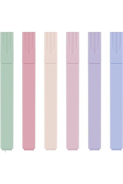 Generic Highlighters Pen 6pcs Cute Pastel Highlighters Aesthetic Highlighter ...